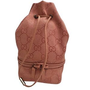 Gucci Pink Drawstring Backpack